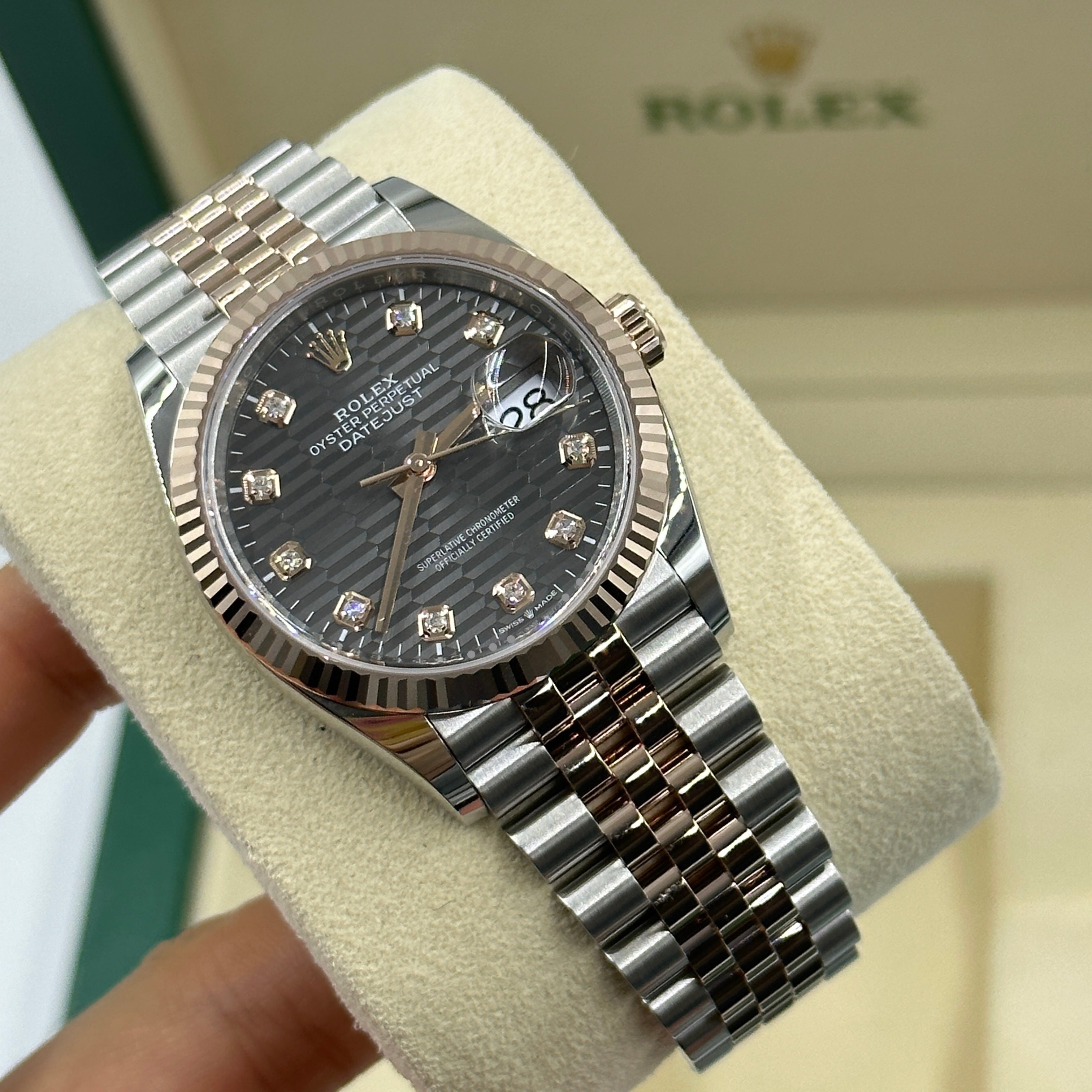 Rolex Datejust 36 126231G Grey Fluted Jubilee 2024
