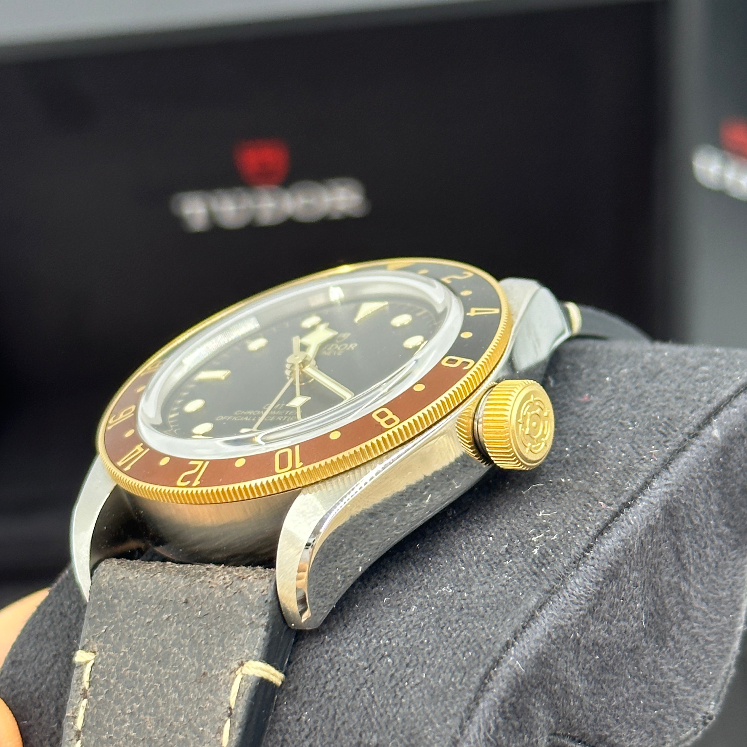 Tudor Black Bay GMT 41mm 79833Mn-0003 Leather Strap 2024