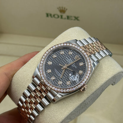 Rolex Datejust 36 126281RBR G Grey Fluted Jubilee 2024