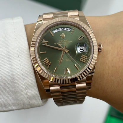 Rolex Day-Date 40 40mm 228235 Green Roman 2024