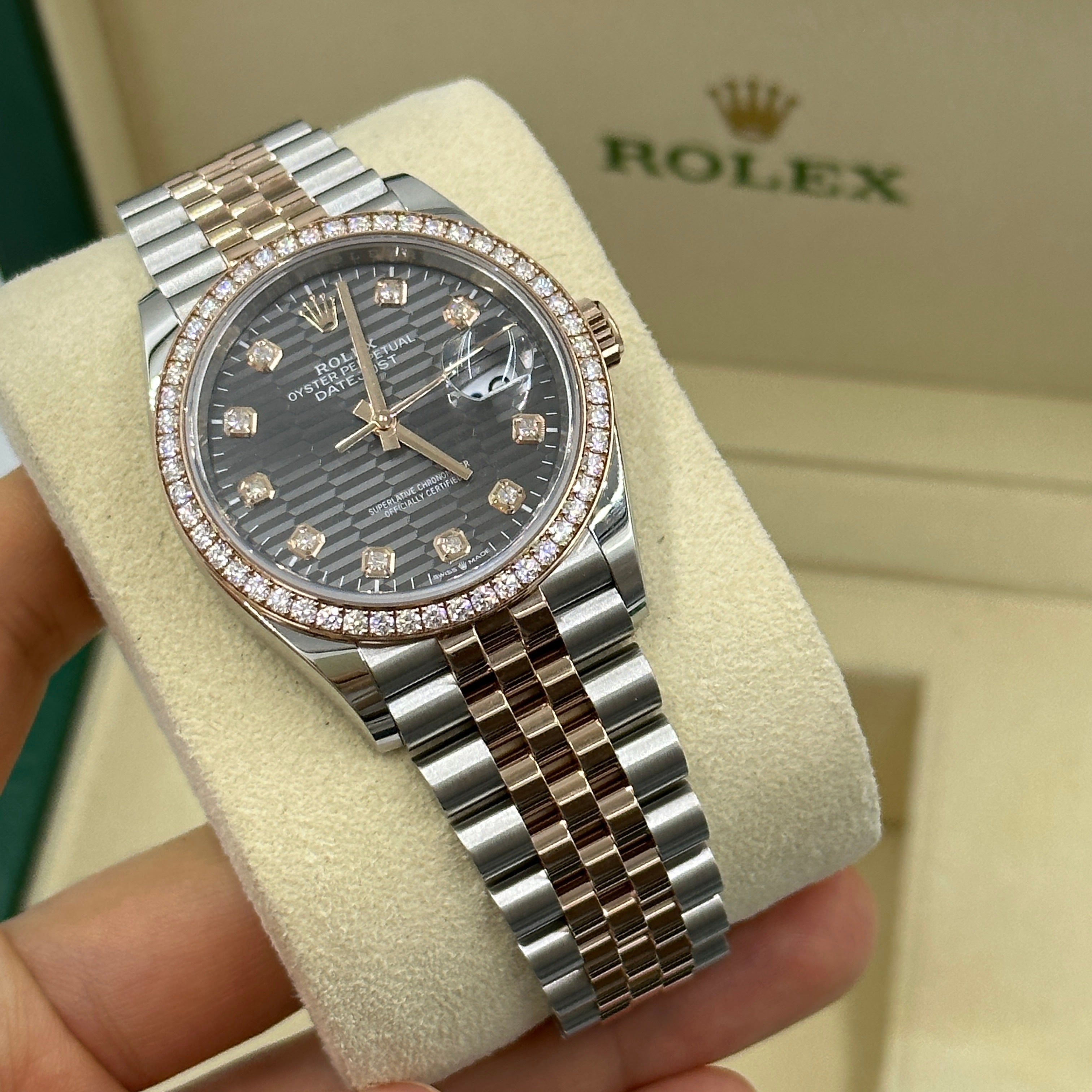 Rolex Datejust 36 126281RBR G Grey Fluted Jubilee 2024