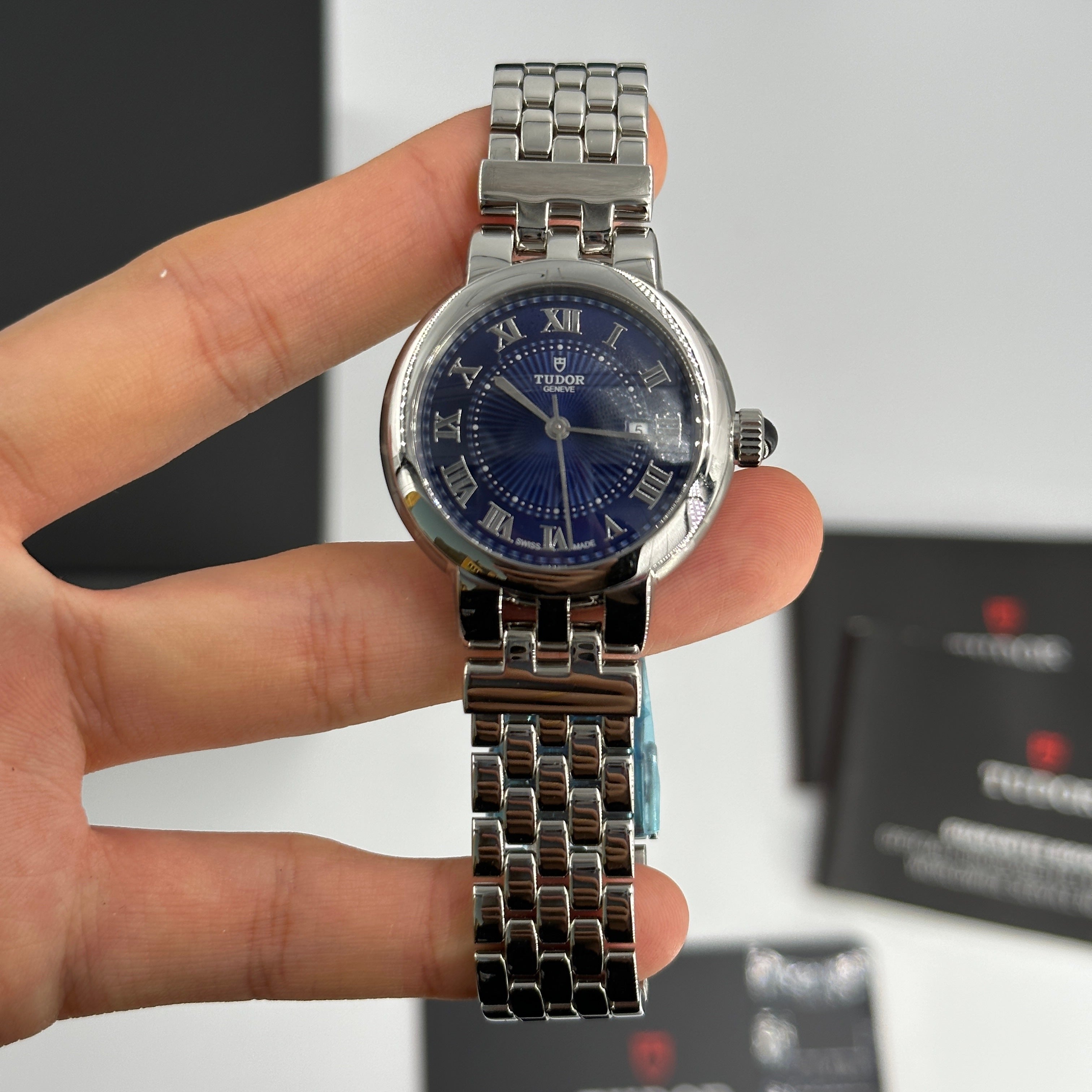 Tudor Clair de Rose 30mm 35500-0009 Blue Roman 2024