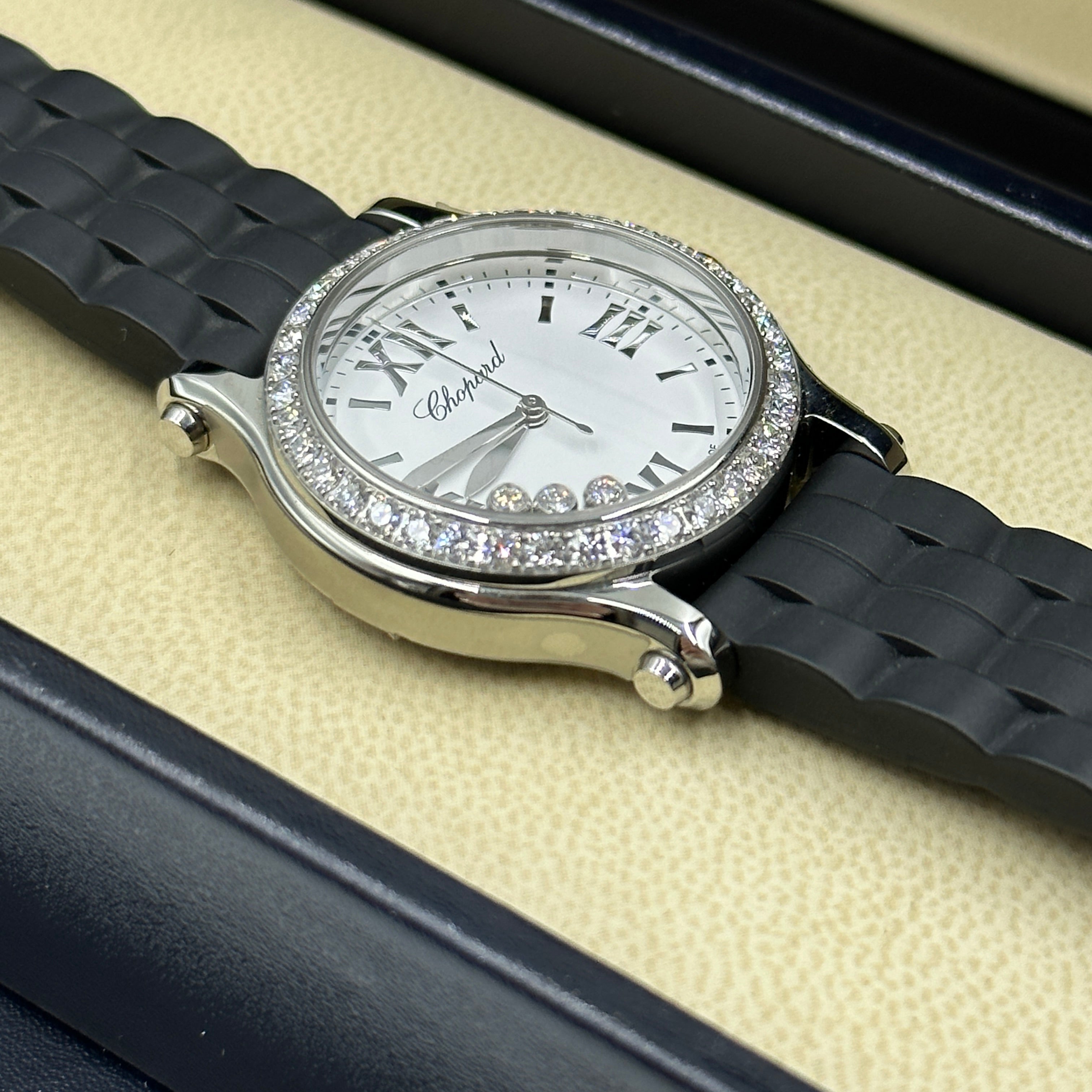 Chopard Happy Sport 30mm 278590-3003 White with Diamond Set (Stainless Steel Bezel) 2025