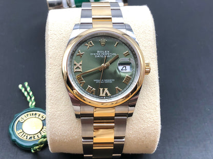 Rolex Datejust 36 126203 Green VIIX Oyster 2025