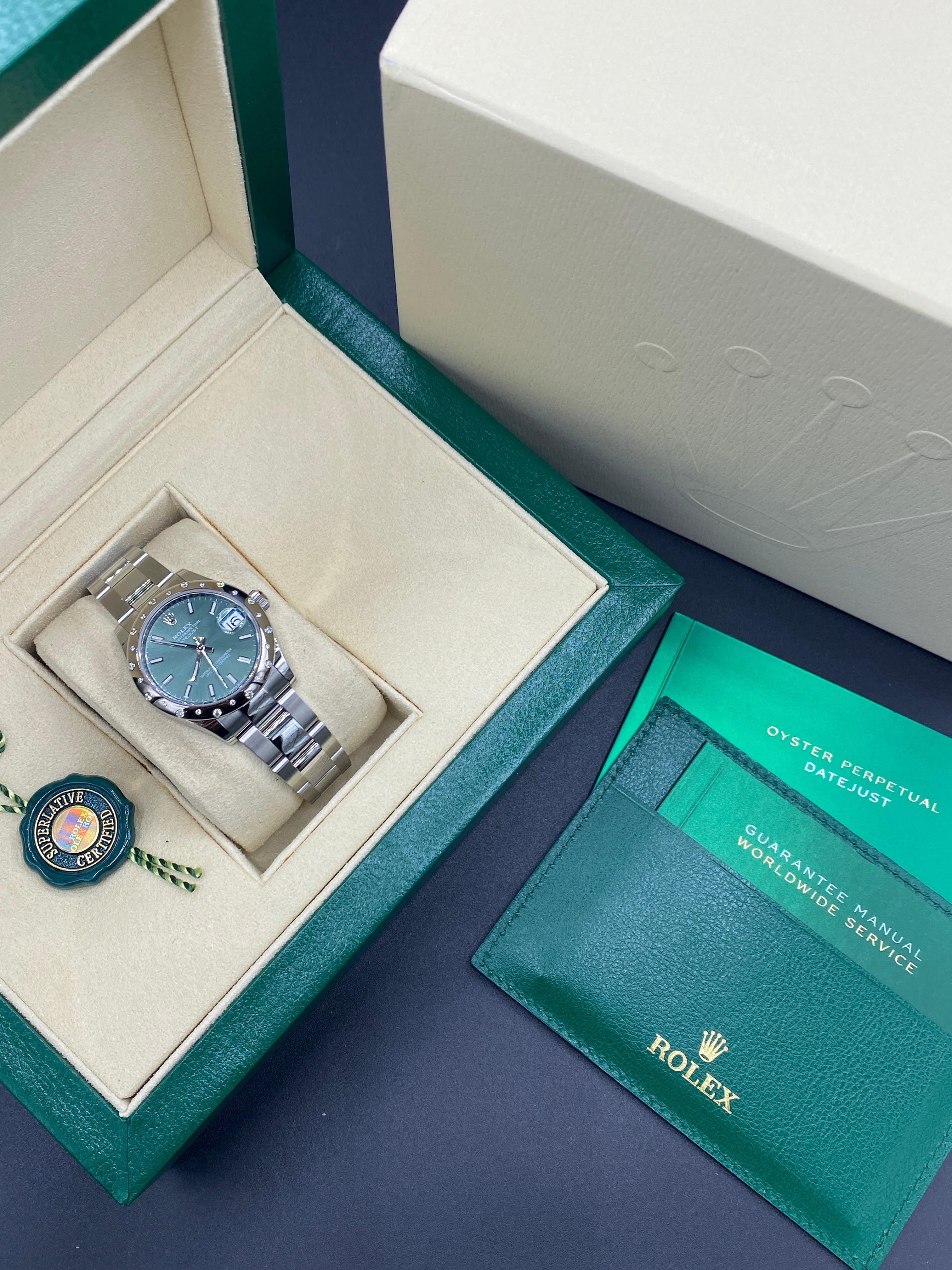Rolex Datejust 31 278344RBR Green Index Oyster 2024