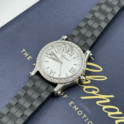 Chopard Happy Sport 30mm 278590-3003 White with Diamond Set (Stainless Steel Bezel) 2025