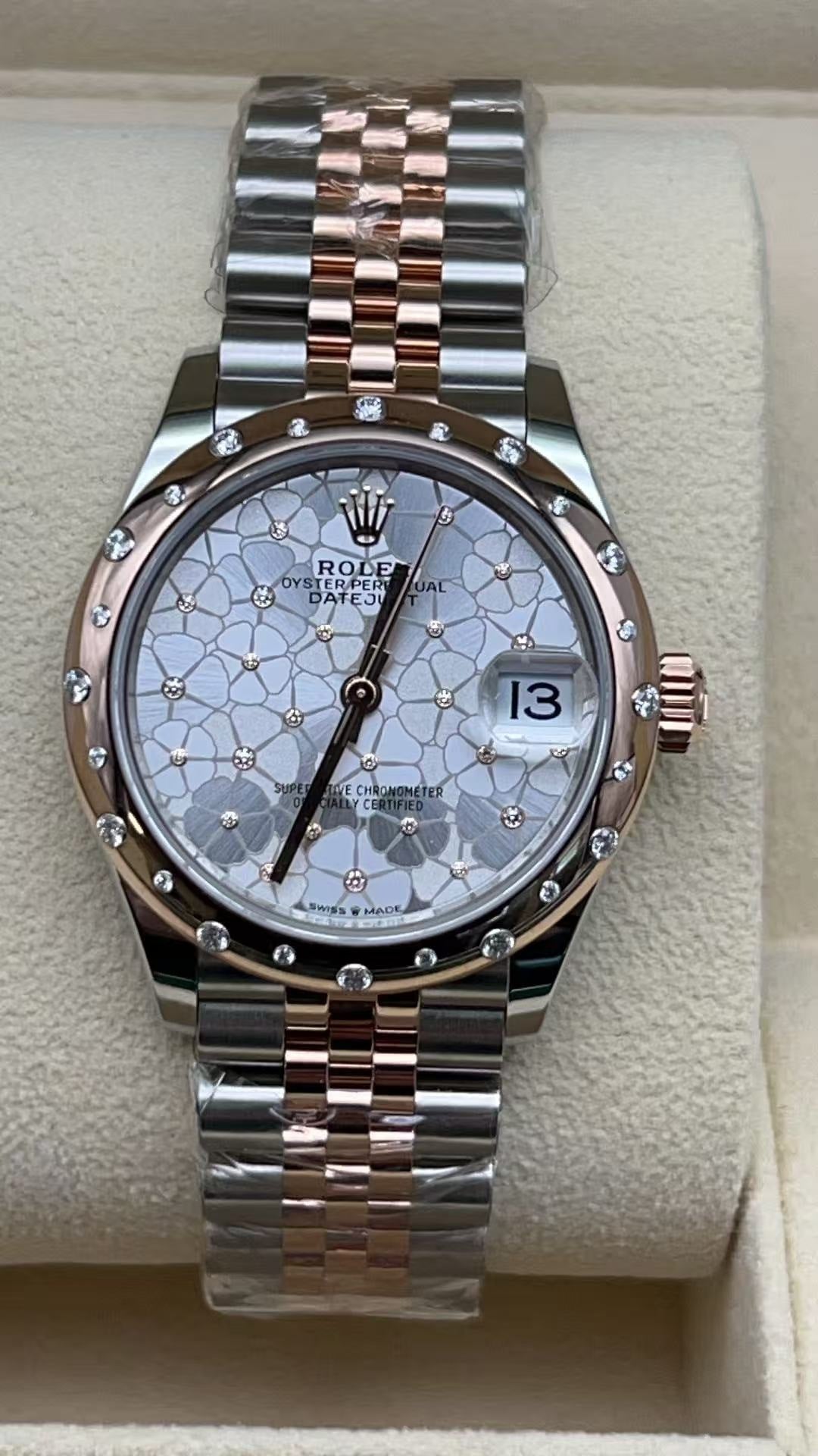 Rolex Datejust 31 278341RBR Sliver Flower Jubilee 2025 – EW Watches