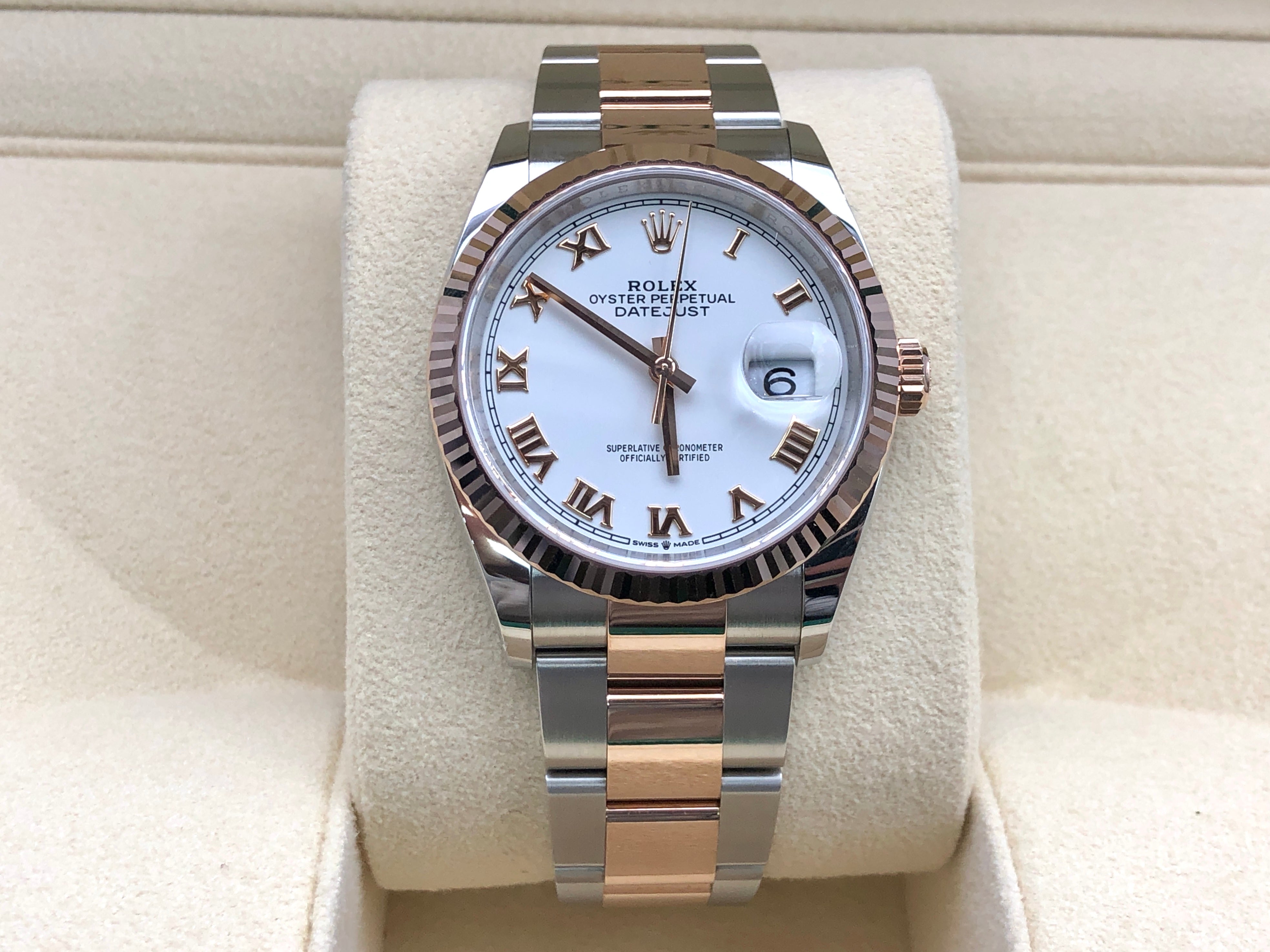 Rolex Datejust 36 126231 White Roman Oyster 2025
