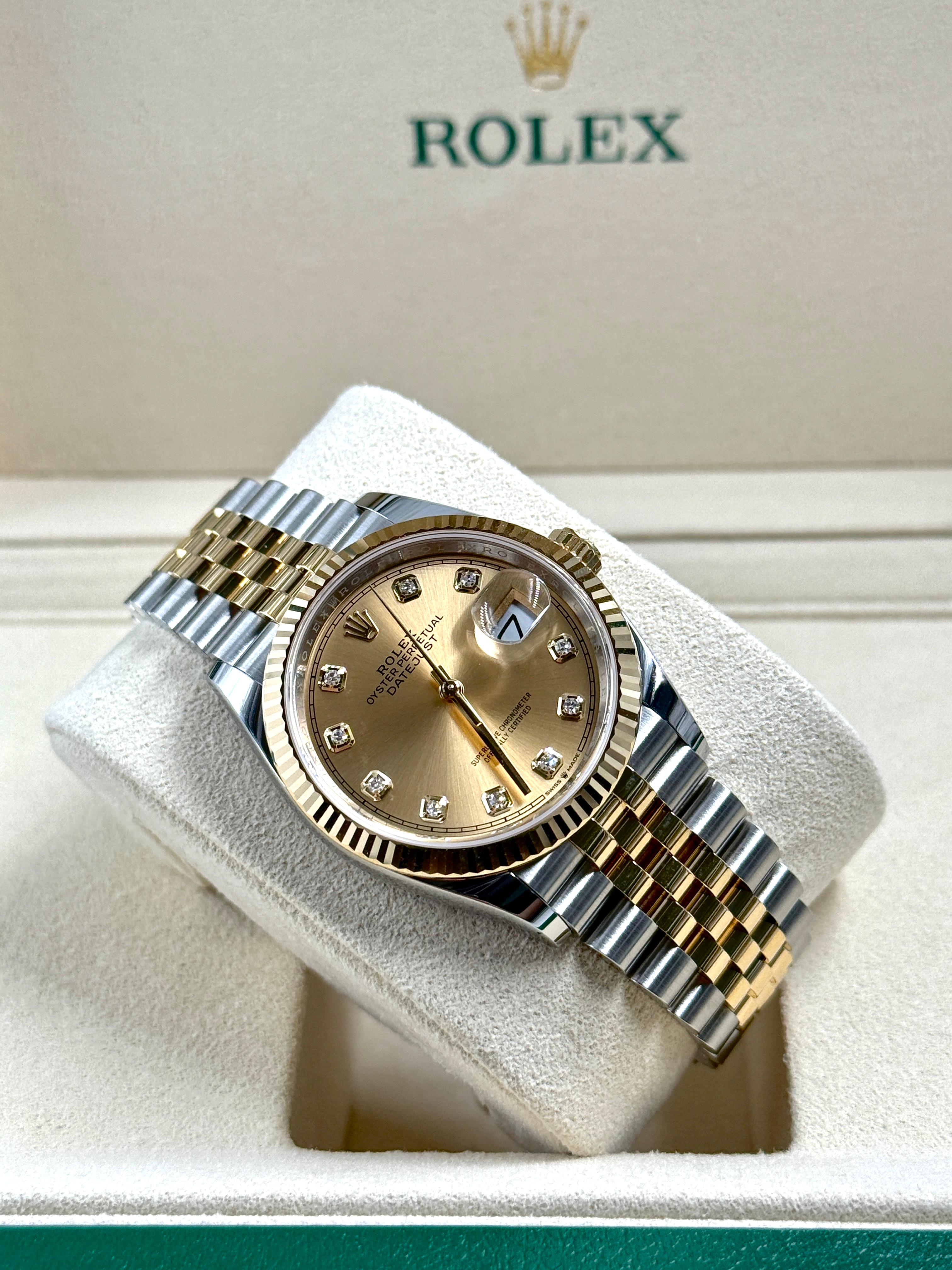 Rolex Datejust 36 126233G Champ Jubilee 2025
