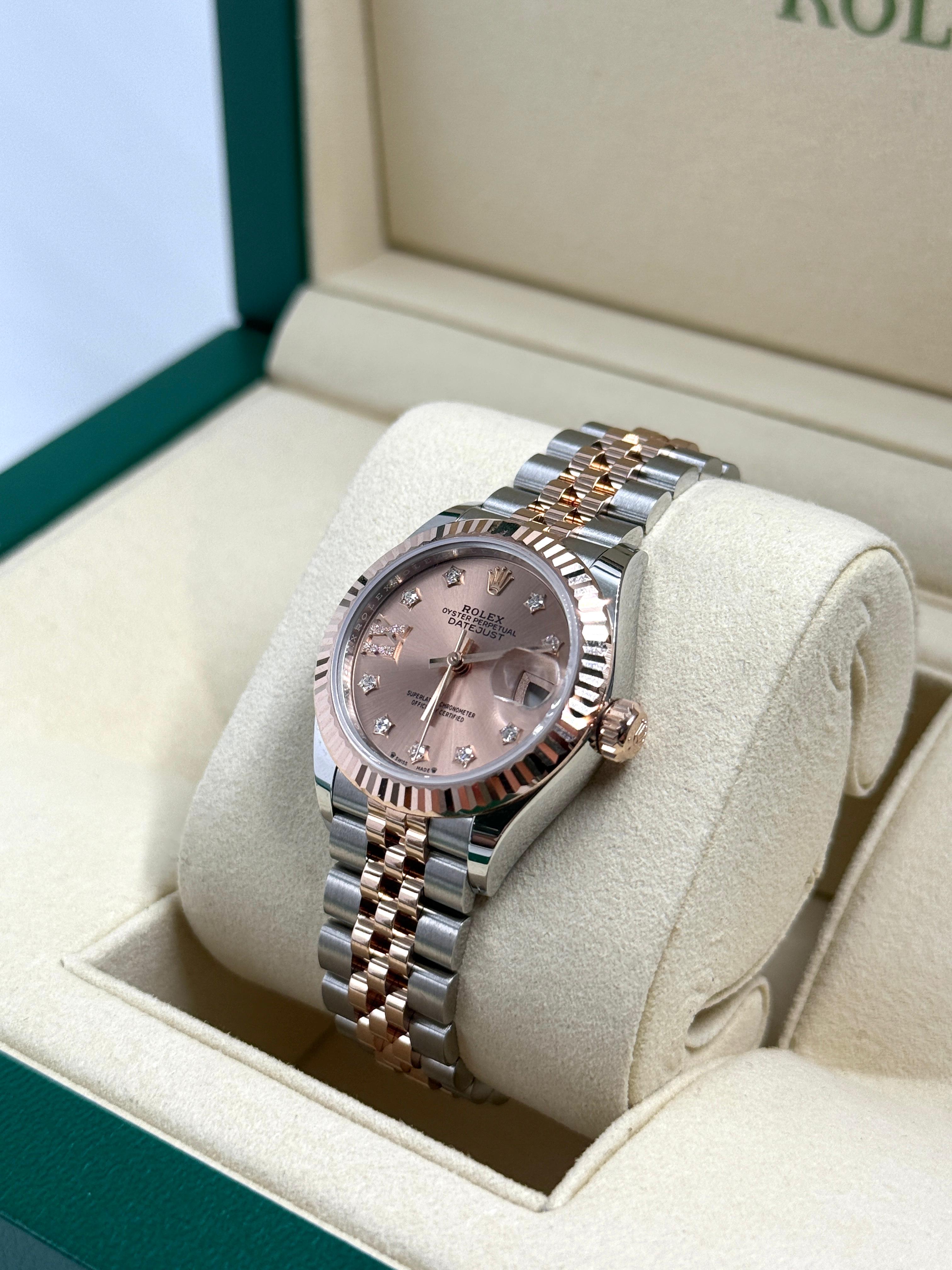 ROLEX  Lady-Datejust 28MM 279171G ROSE STAR  JUB