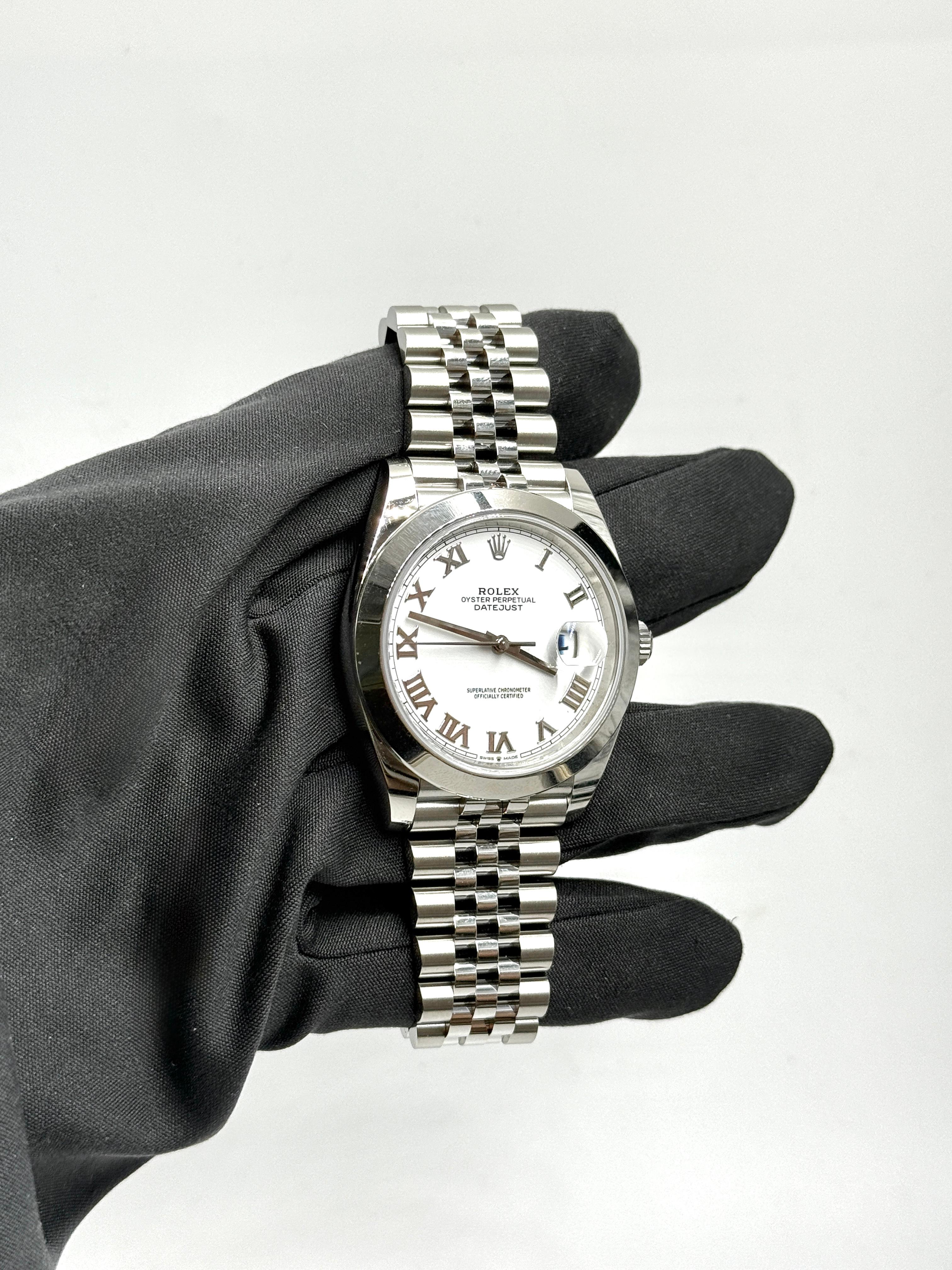 Rolex Datejust 41 126300 White Roman Jubilee 2024