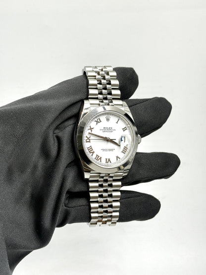 Rolex Datejust 41 126300 White Roman Jubilee 2024