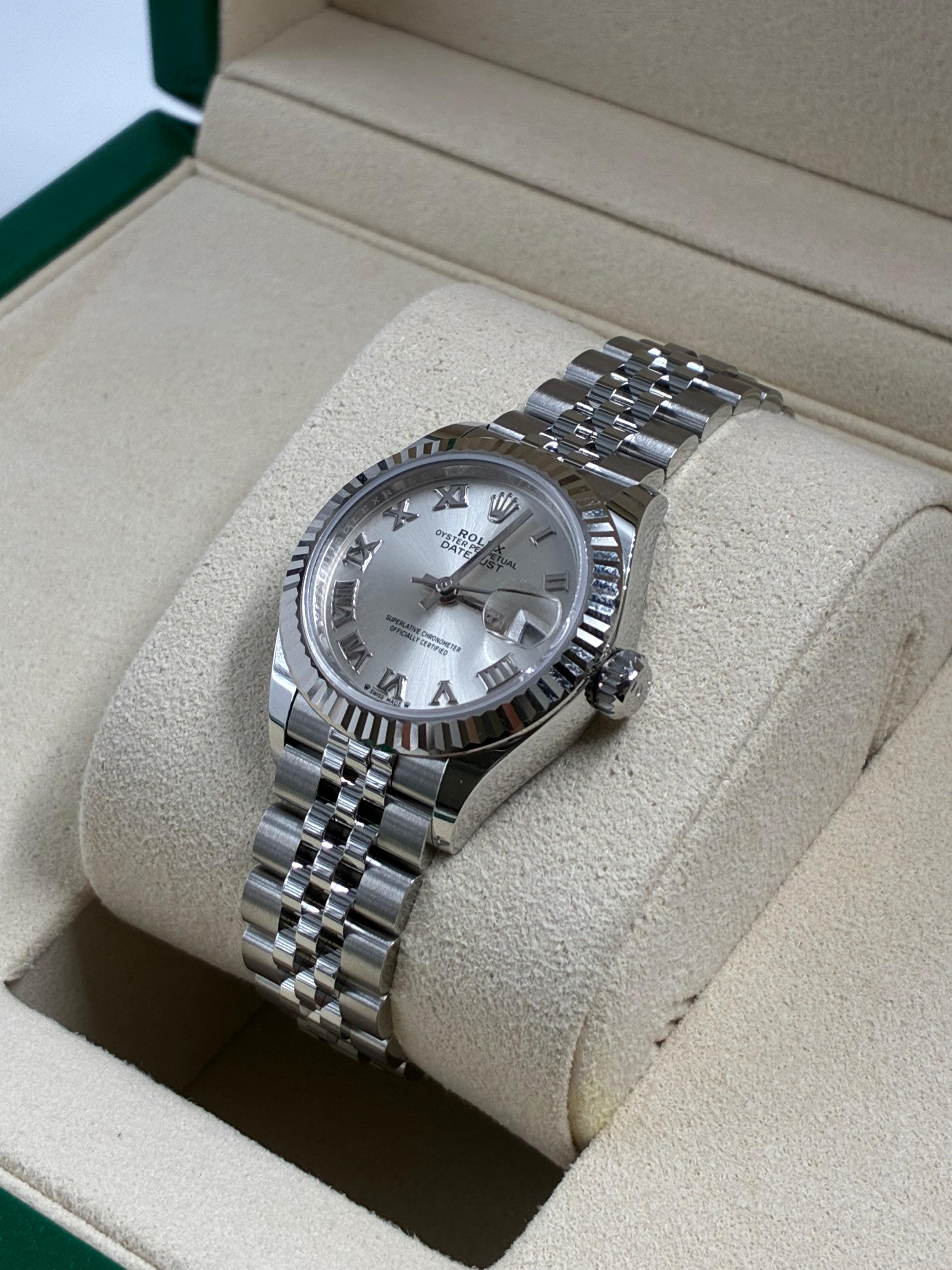 Rolex Lady-Datejust 279174 Silver Roman Jubilee 2025 – EW Watches