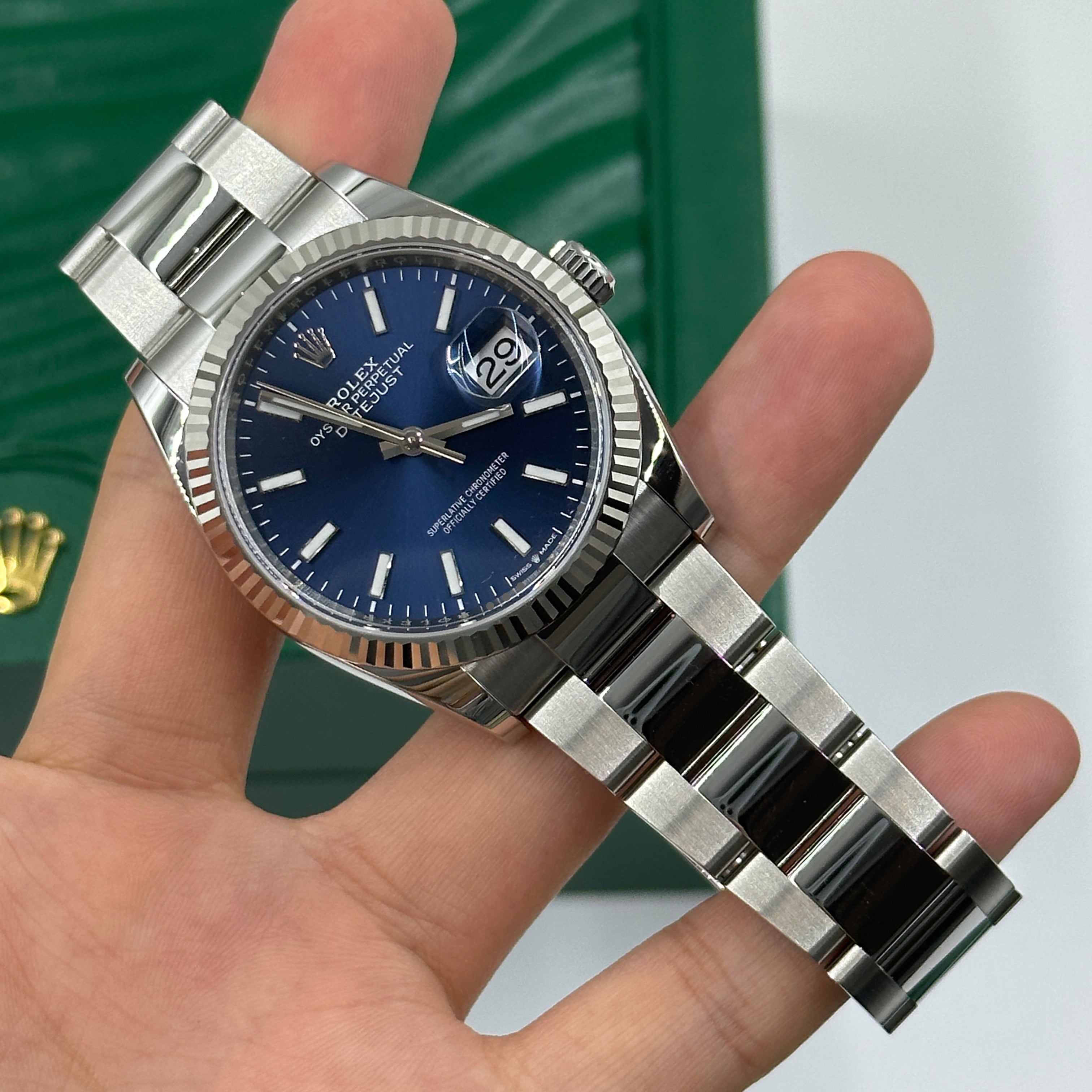 Rolex Datejust 36 126234 Blue Index Oyster 2025