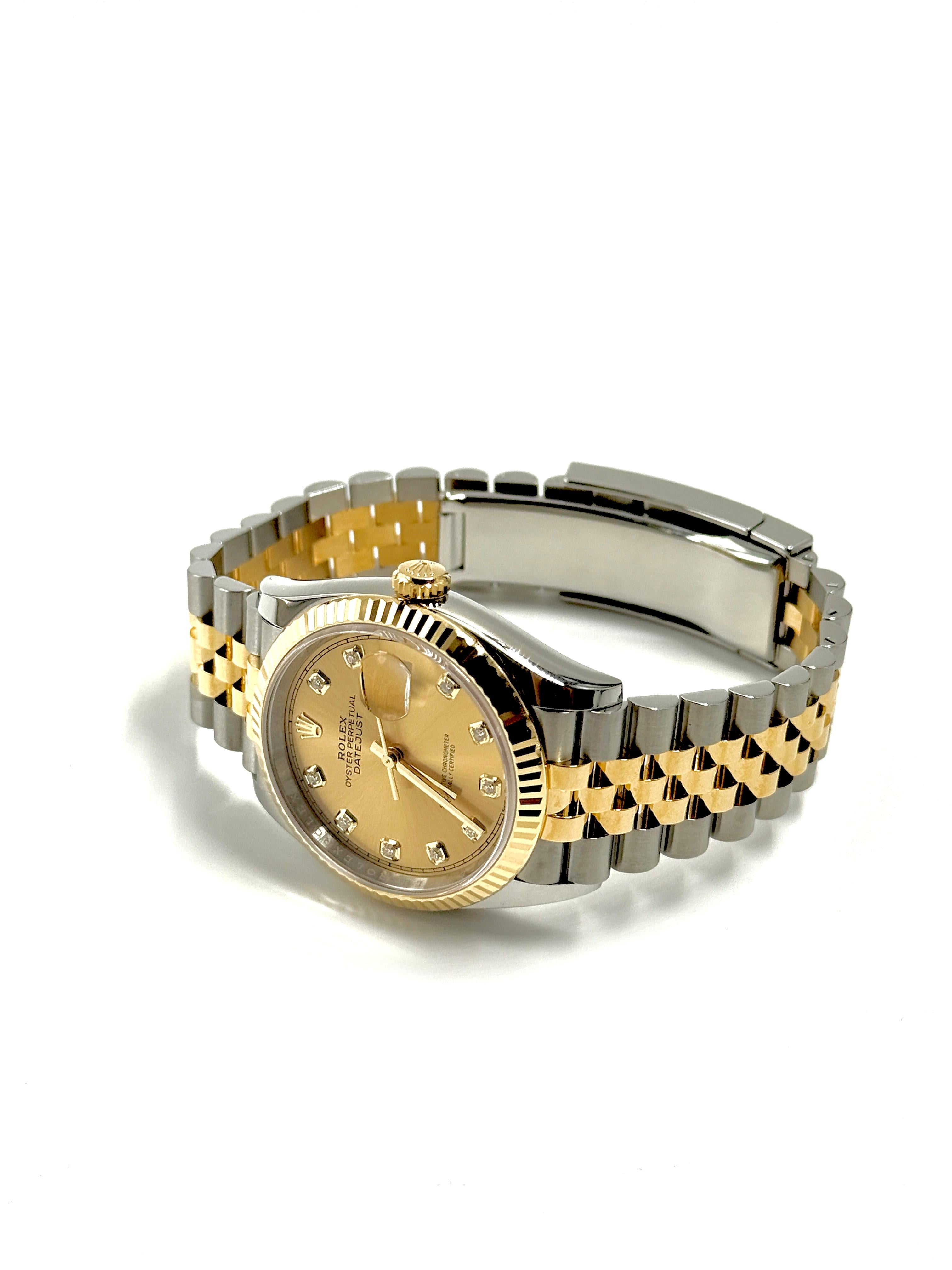 Rolex Datejust 36 126233G Champ Jubilee 2025