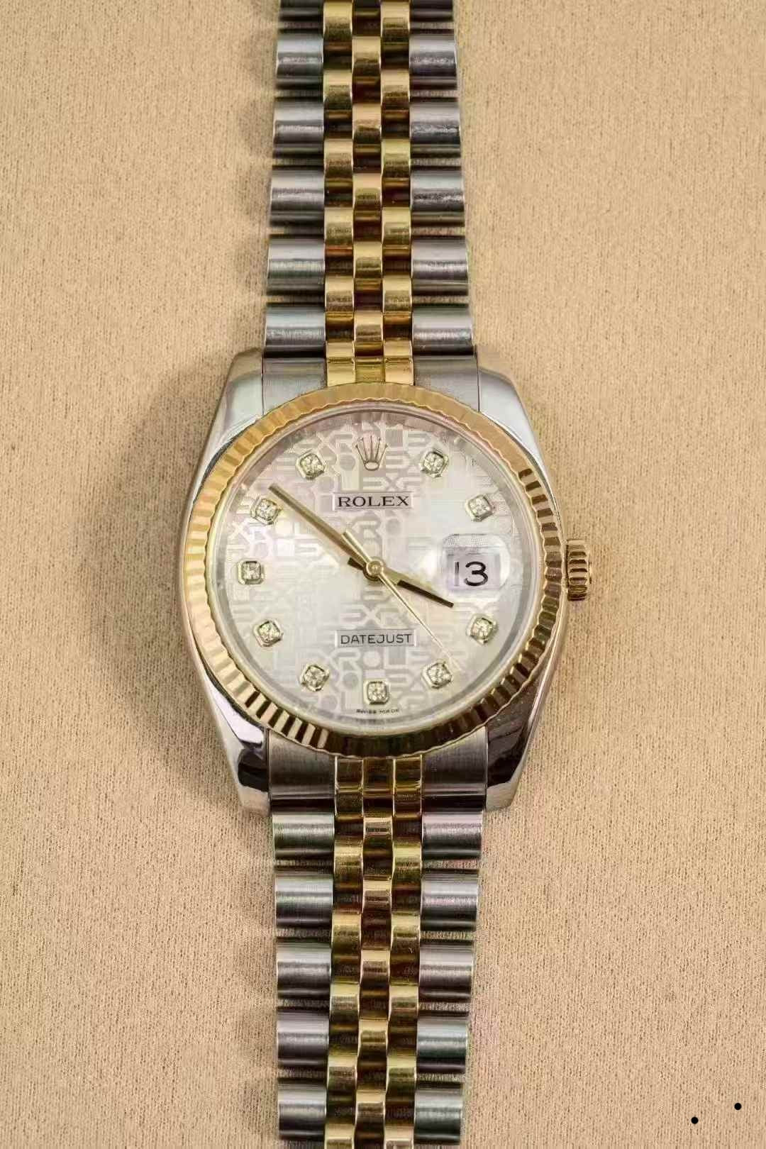 Rolex Datejust 36 116233 White Computer Naked