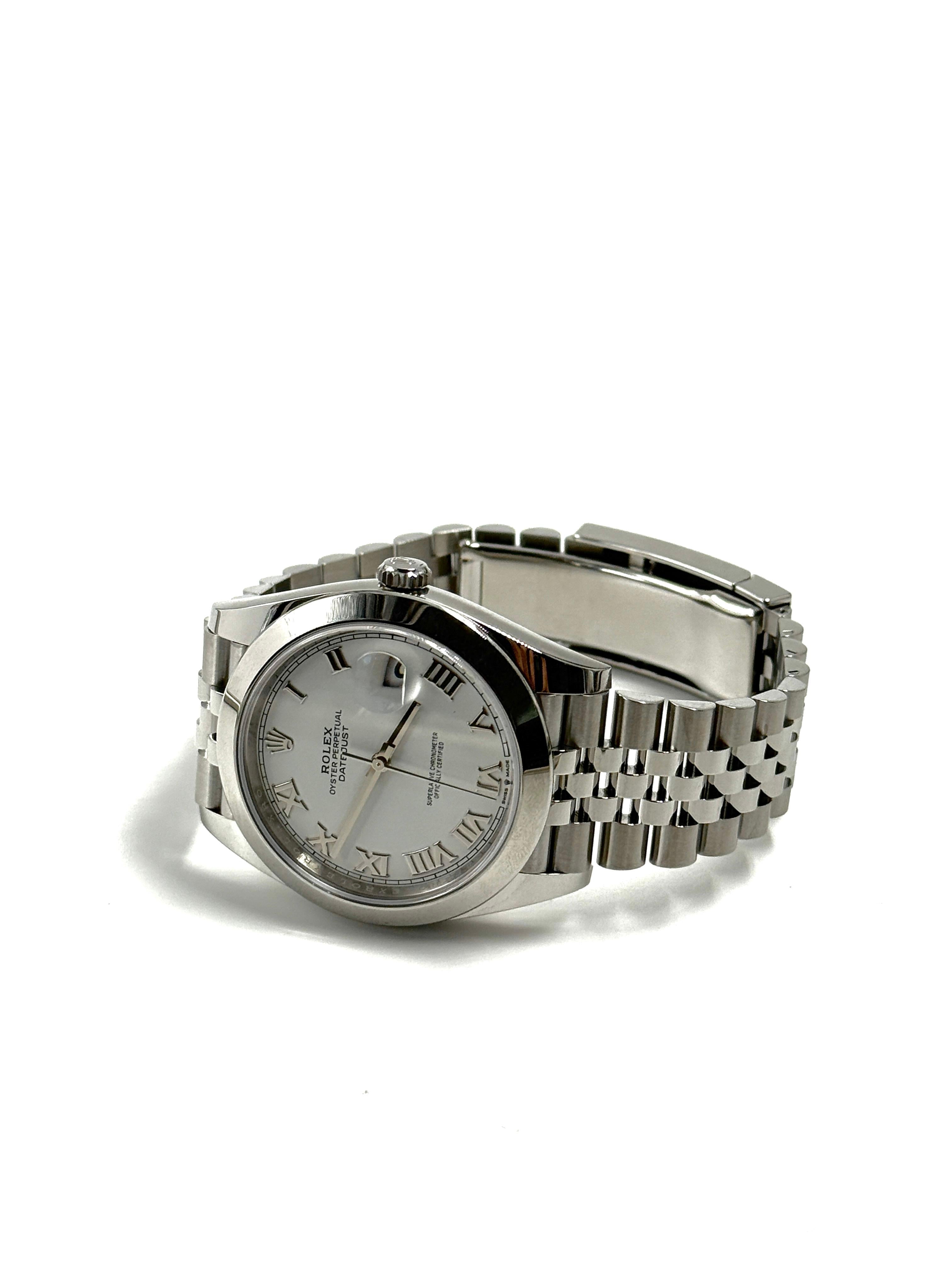 Rolex Datejust 41 126300 White Roman Jubilee 2024
