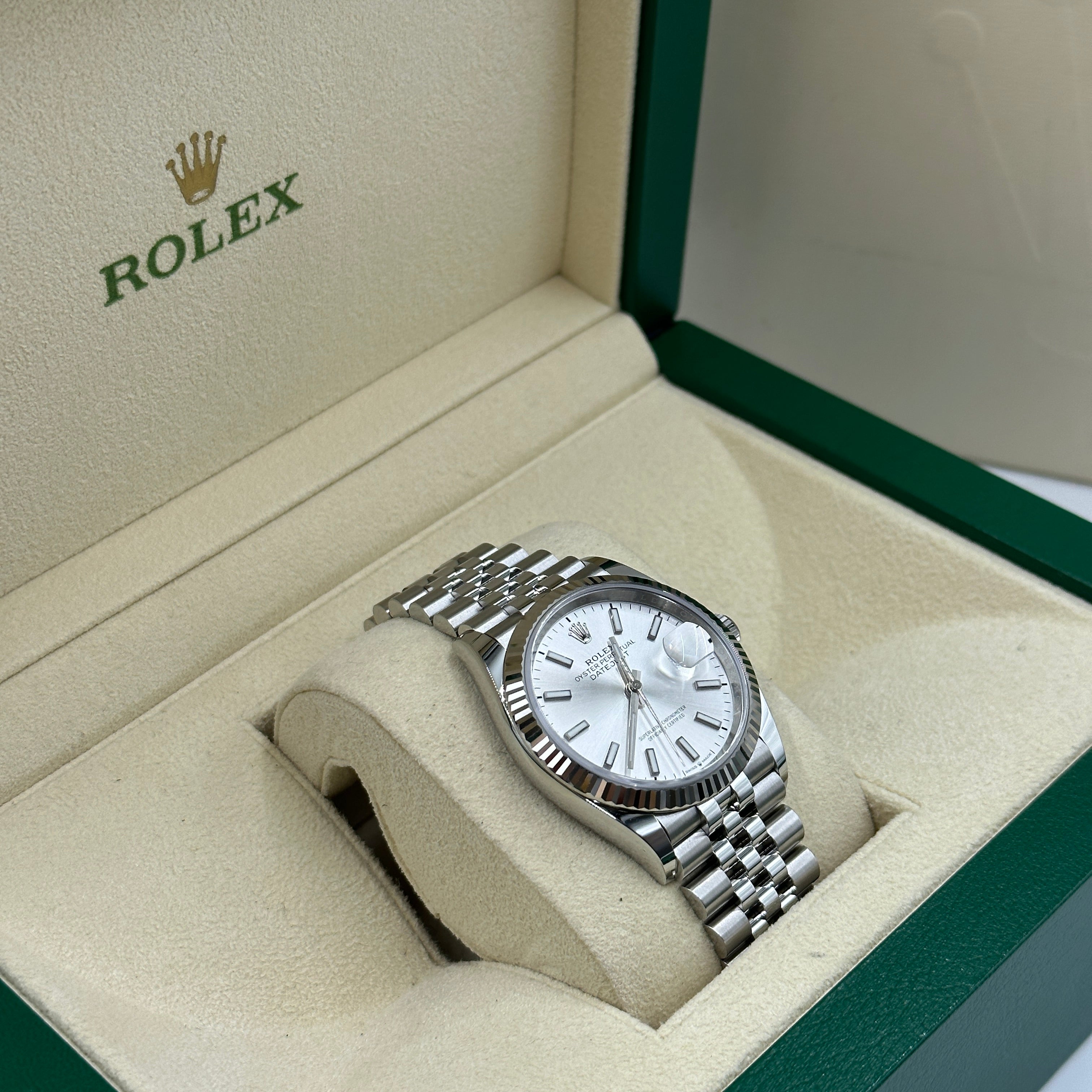 Rolex Datejust 36 126234 Silver Index Jubilee 2025