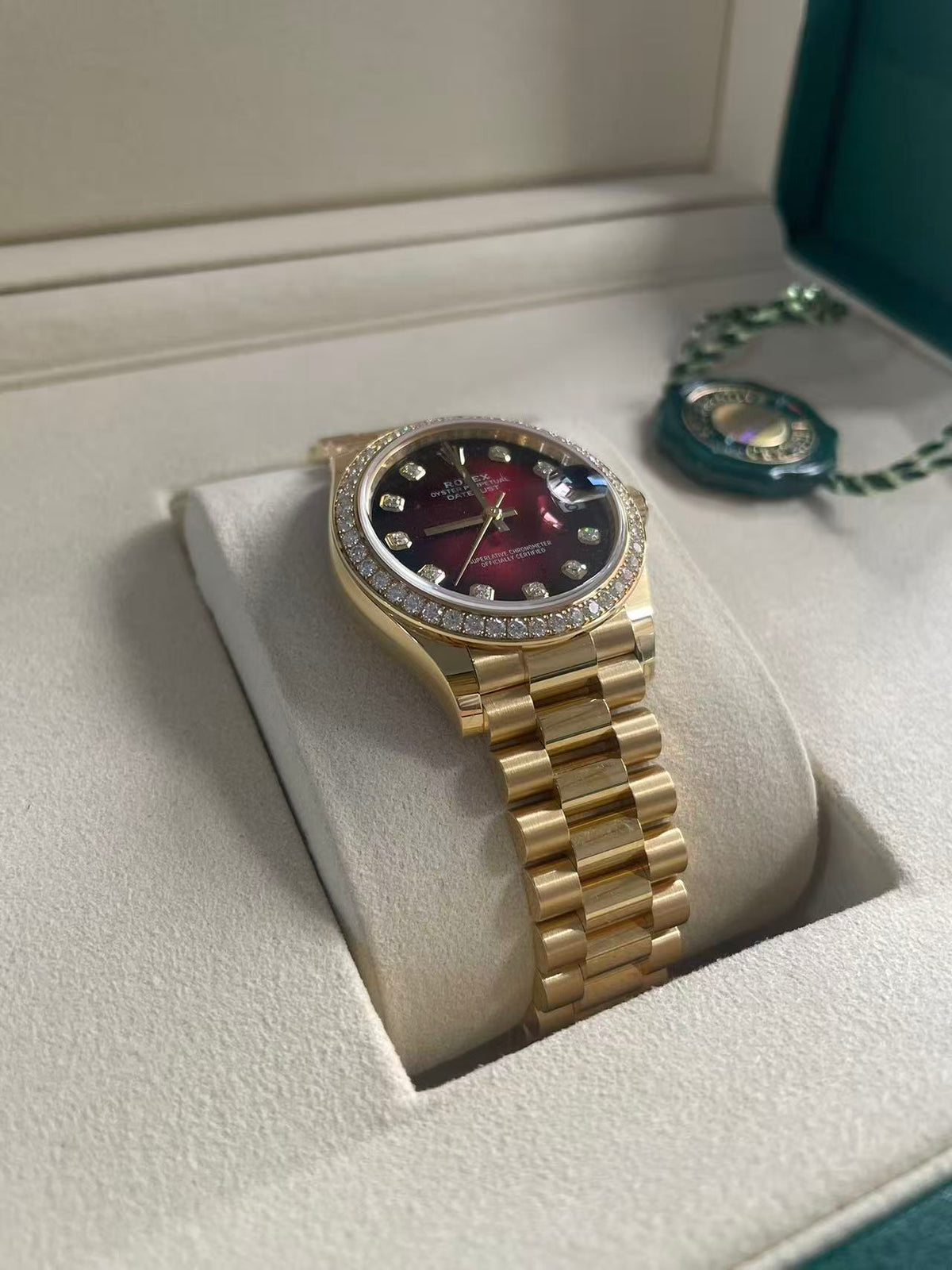 Rolex Datejust 31 278288RBR G Red Ombre President 2026