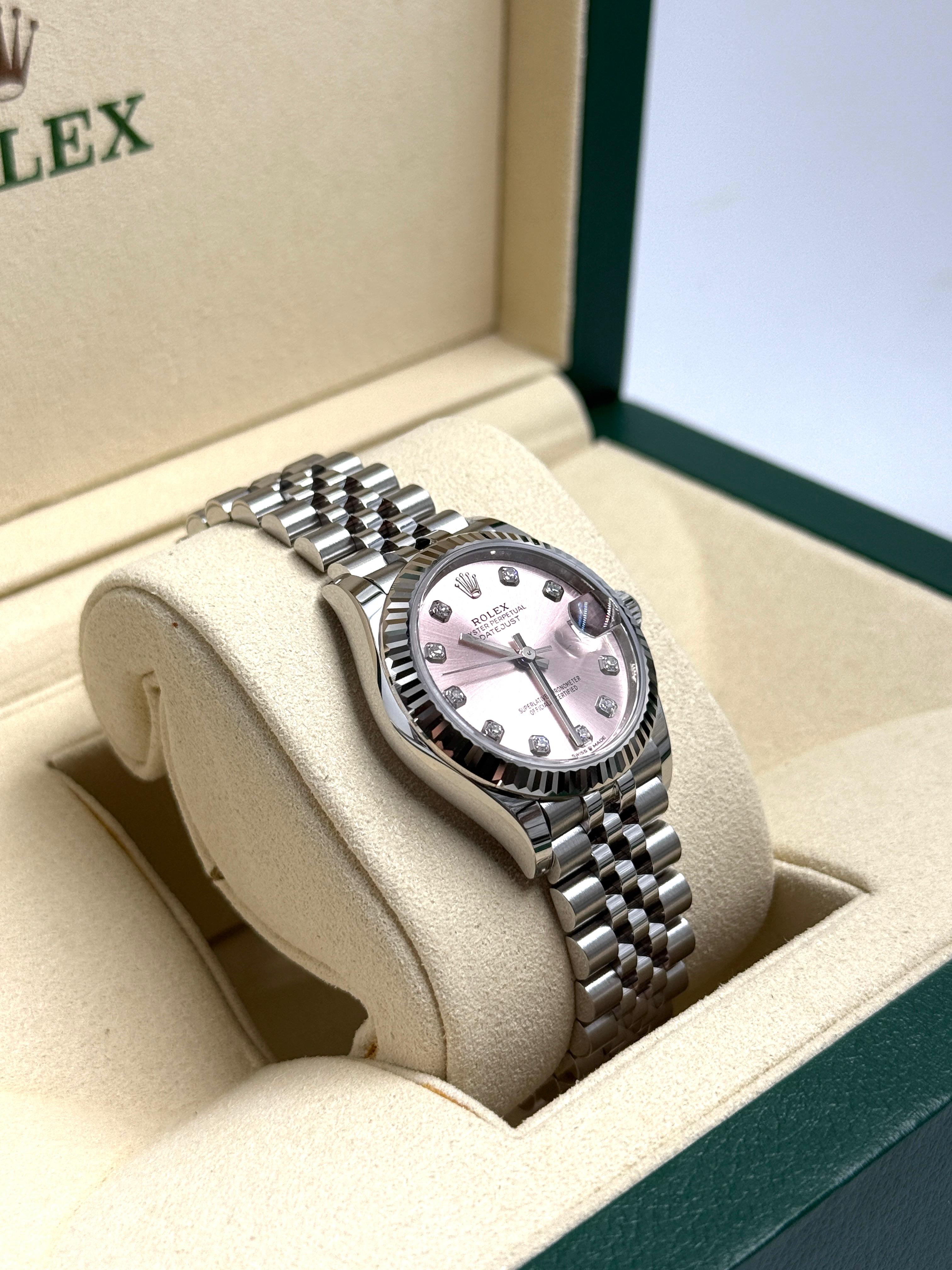 Rolex Datejust 31mm 278274G Pink Index JUB
