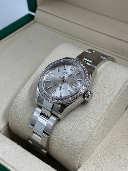 Rolex Lady-Datejust 279384RBR Silver Oyster