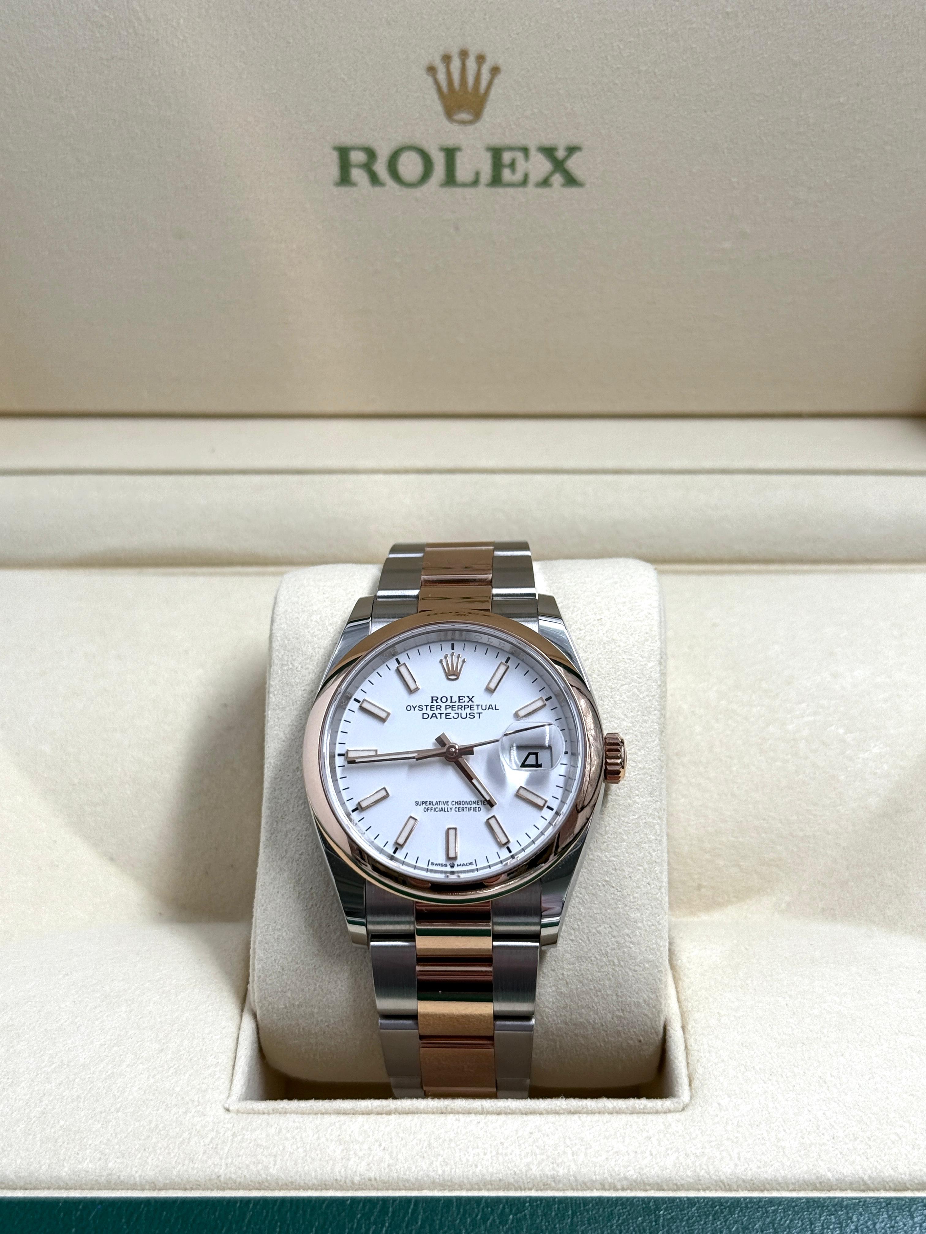 Rolex Datejust 36mm 126201 White Index OYS