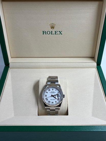 Rolex Datejust 36 126234 White Roman Oyster 2026