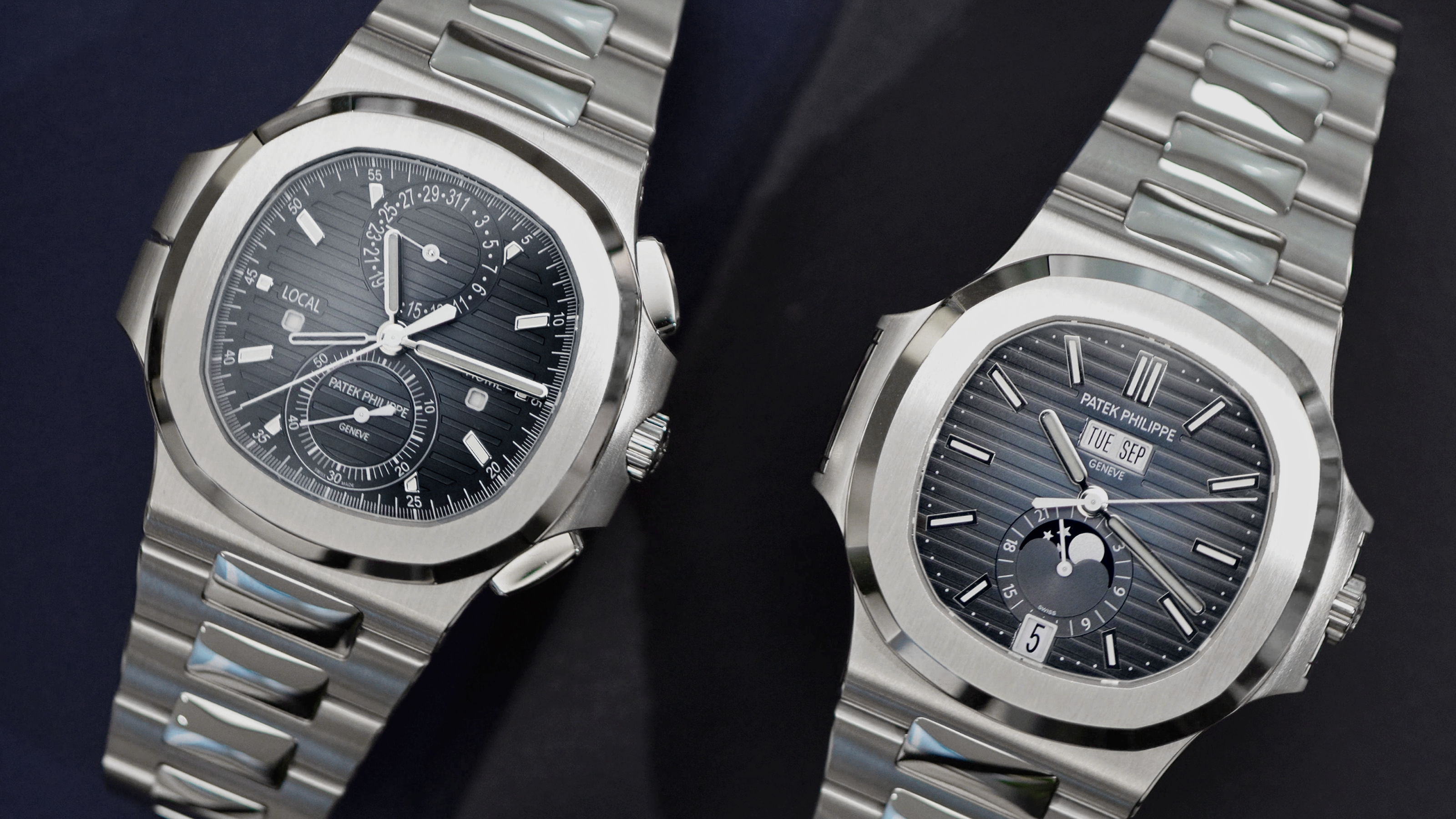 Patek Phllippe Nautilus 5990 and 5726 Annual Calendar