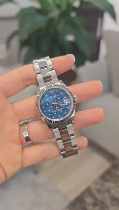 Rolex Datejust 31 278274 Blue Foral Oyster 2025