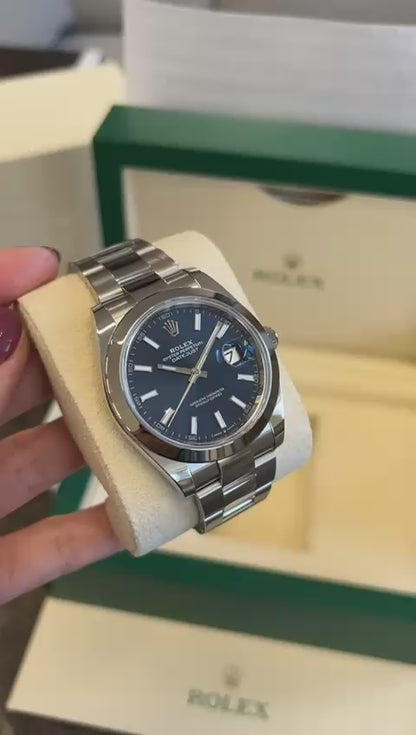 Rolex Datejust 41 126300 Blue Index Oyster 2024