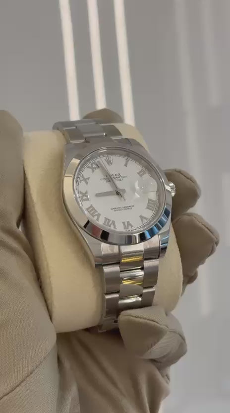 Rolex Datejust 41 126300 White Roman Oyster 2024