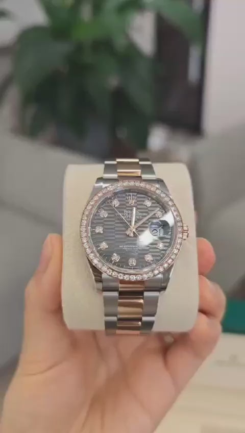 Rolex Datejust 36 126281RBR G Grey Fluted Oyster 2024