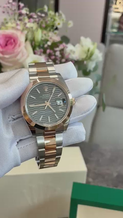 Rolex Datejust 41 126301 Grey Fluted Oyster 2024