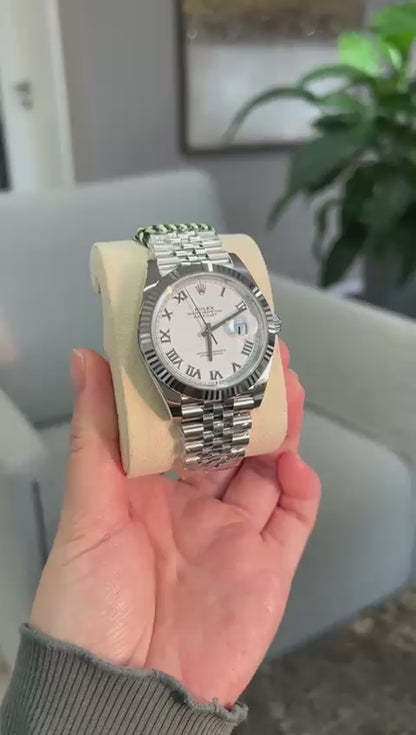 Rolex Datejust 41 126334 White Roman Jubilee 2025