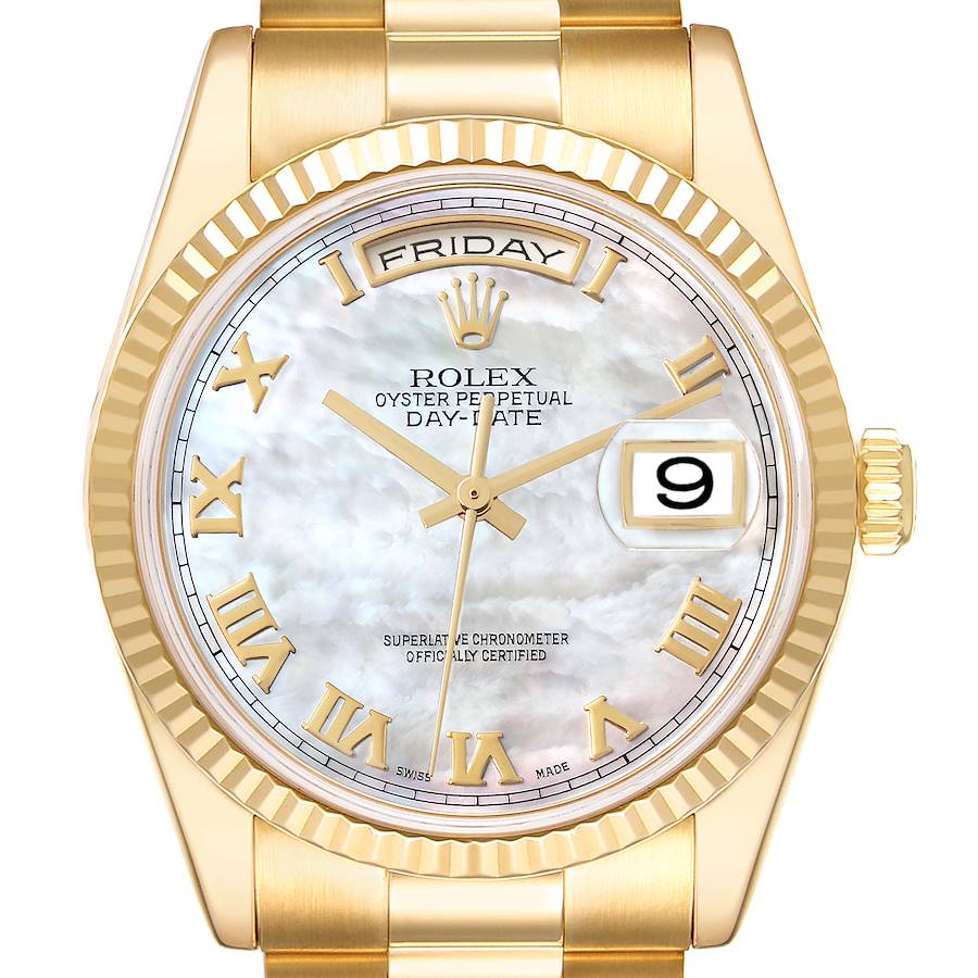 Rolex Day-Date "President" 118238 White 2009 Full Set