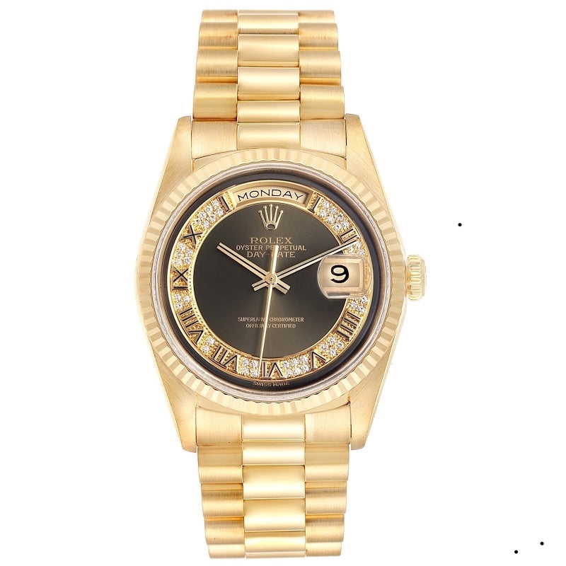 Rolex Day-Date 36 18238 Black Naked