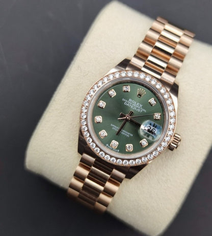 Rolex Lady-Datejust 279135RBR Green Oyster m279135rbr-0014 2025