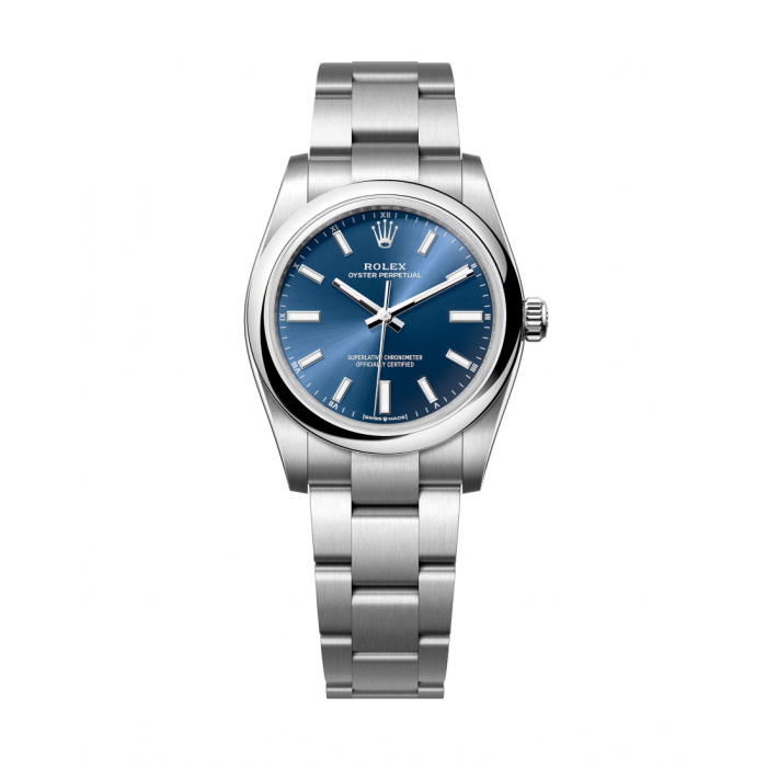 Rolex oyster perpetual 34 blue sale