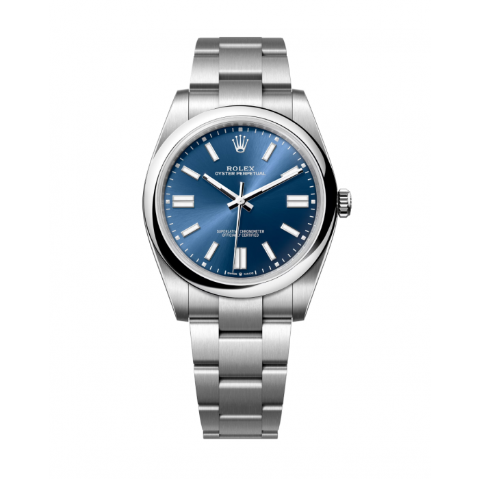 Rolex oyster perpetual blue sale