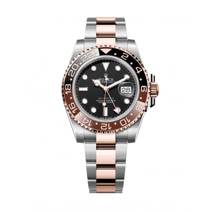 Rolex gmt master ii rose gold steel top