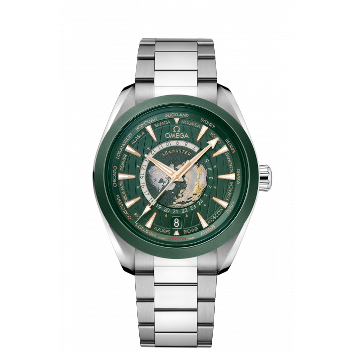 EW Watches Omega Co Axial Master Chronometer GMT Worldtimer 43 mm 220.30.43.22.10.001
