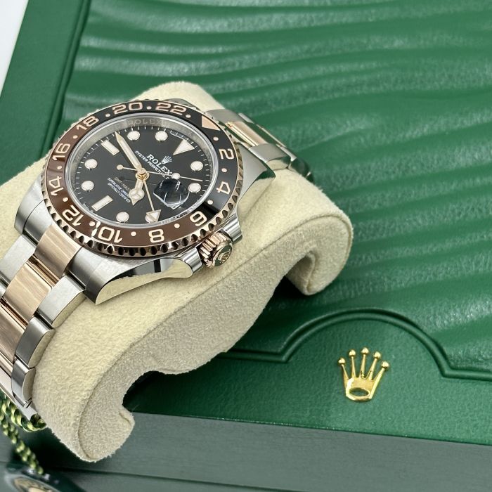 Gmt master ii rose gold steel outlet