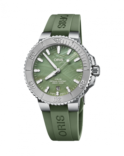 ORIS Aquis New York Harbor Limited Edition Green Mother of Pearl