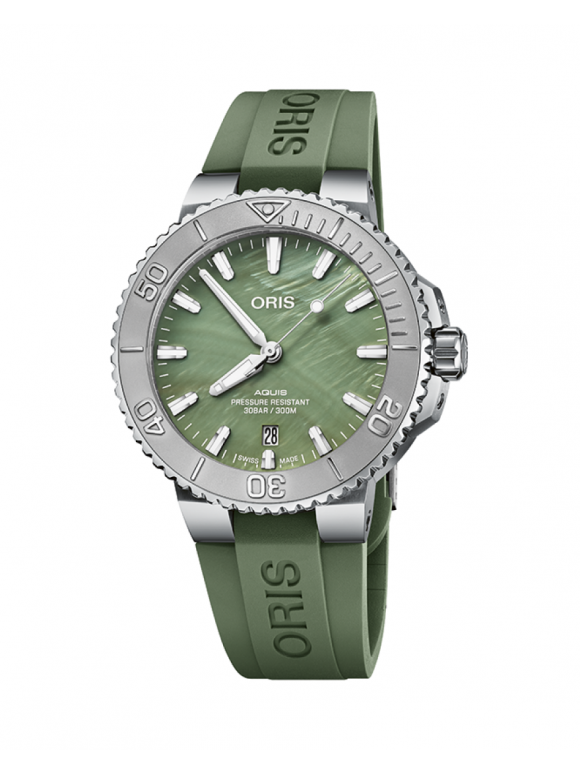 ORIS Aquis New York Harbor Limited Edition Green Mother of Pearl