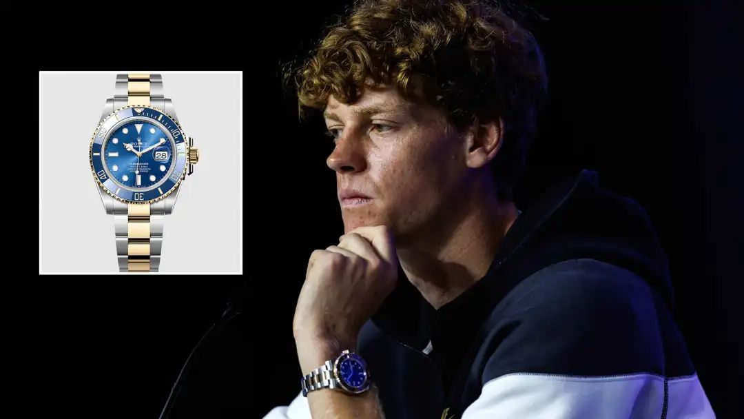 Jannik Sinner Wearing the Rolex Submariner 