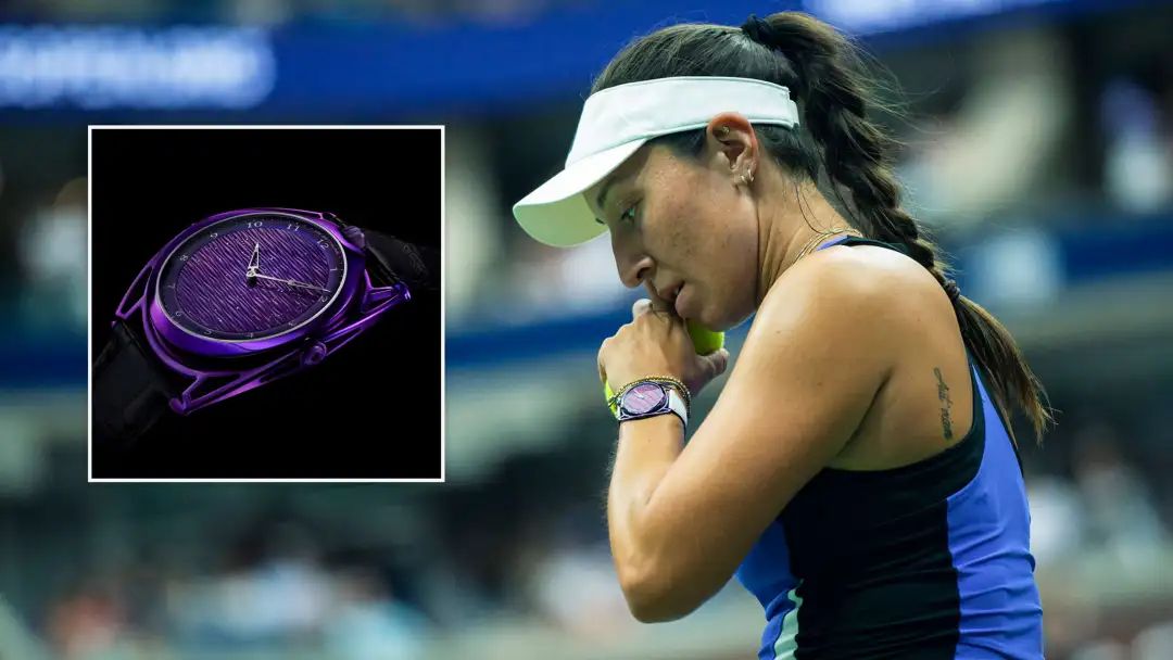 Jessica Pegula Wearing the De Bethune DB28xs Purple Rain